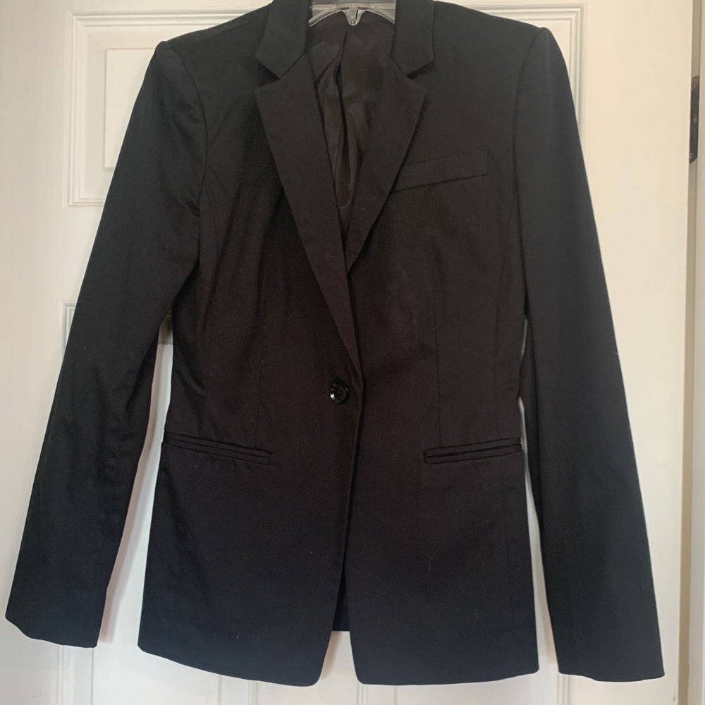 Express black single button stylish blazer